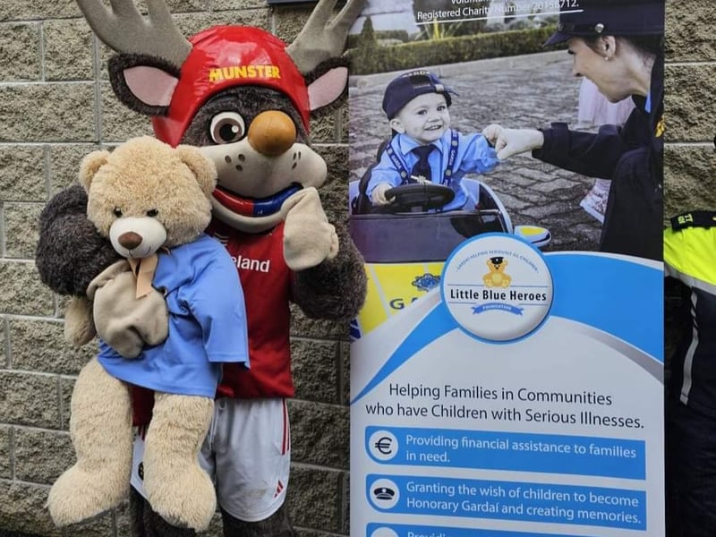 Teddy and Munster Mascot Oscar