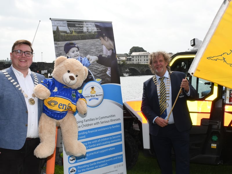 Cathaoirleach Declan Burgess and Mayor Alan O'Callaghan and Teddy