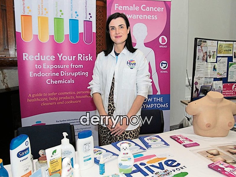 Marianne Flood offering information from the Hive Support stall.