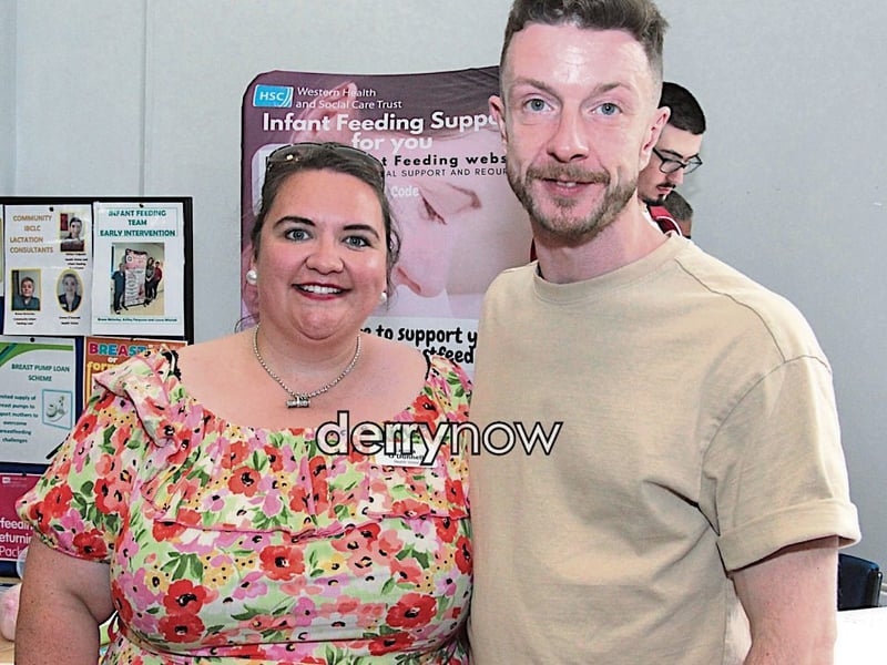 Emma O'Donnell, Health Visitor and Brian Ward Student Nurse, WHSCT pictured at the event.