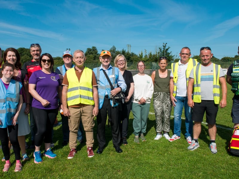 Kildare Town AFC Club members and supporting groups from Kildare Town