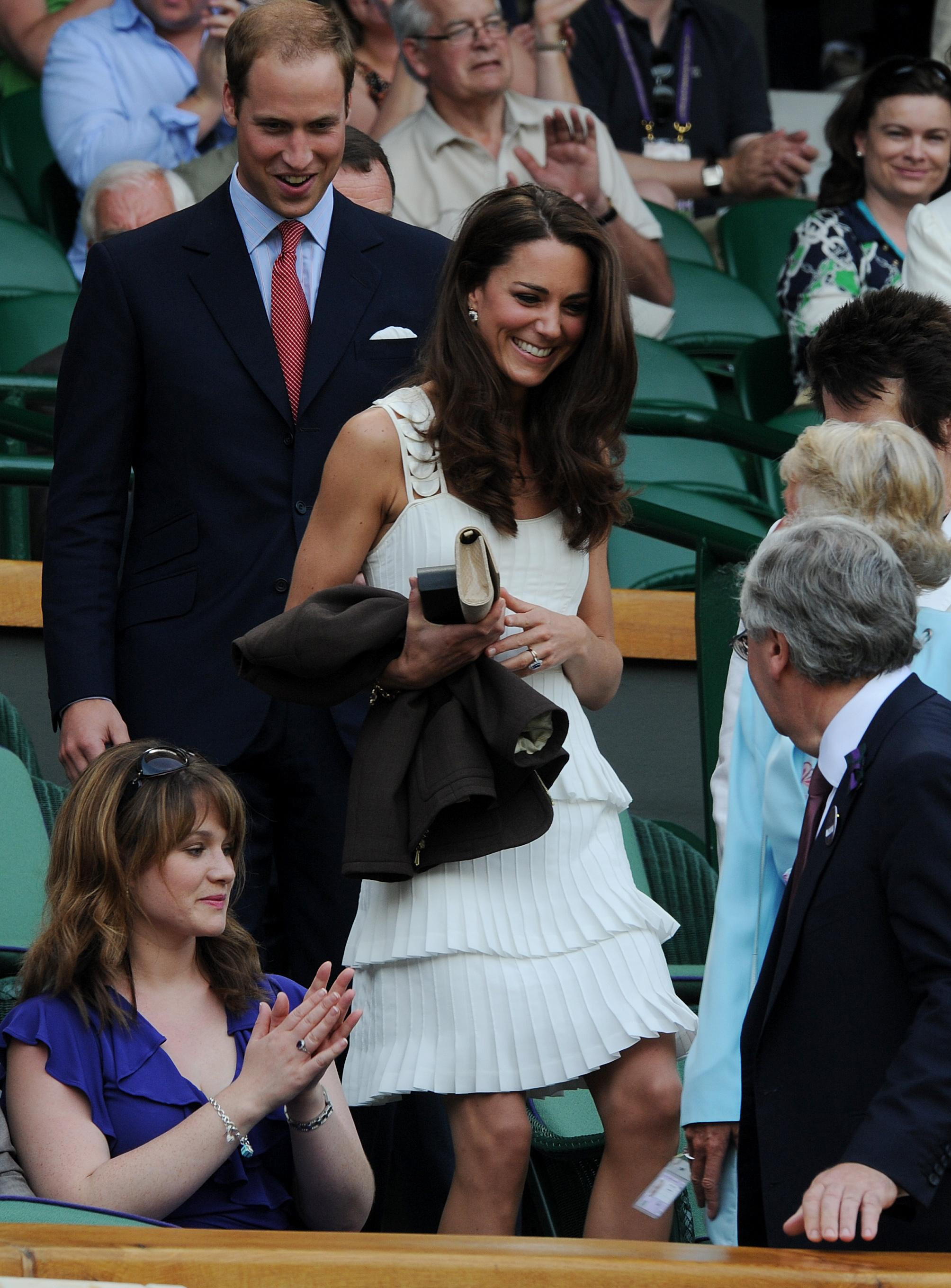 However, Kate’s first royal appearance at the tournament was in 2011, just over two months after marrying the Prince of Wales, the couple watched Andy Murray play Richard Gasquet in a fourth-round match.