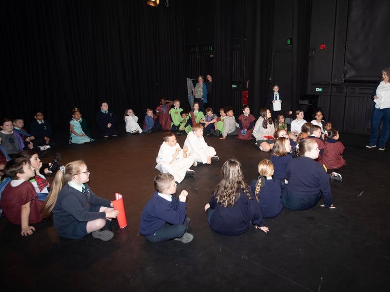 Chief Executive Officer of the Churches Trust praises the schoolchildren for their performance of 'The Life of Saint Columba' performed last week at the Playhouse.