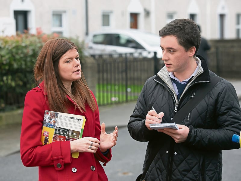One from the past: With a youthful Sam Matthews, Kilkenny People, ahead of the 2016 General Election. Picture: Pat Moore