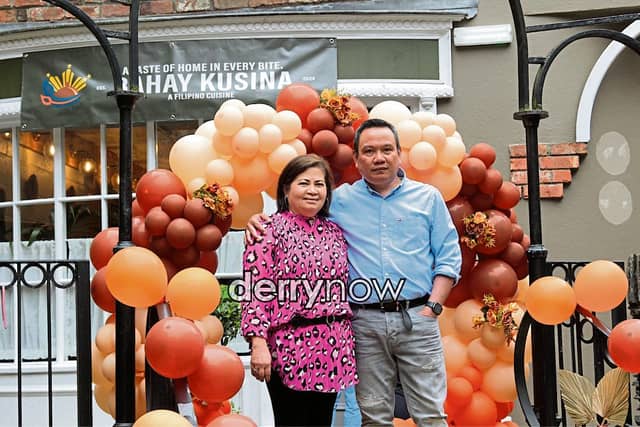 Joseph and Ralyn Petingco, proprietors of Bahay Kusina, a new Filipino restaurant open in The Craft Village. (Photos - Deirdre Heaney, nwpresspics)
