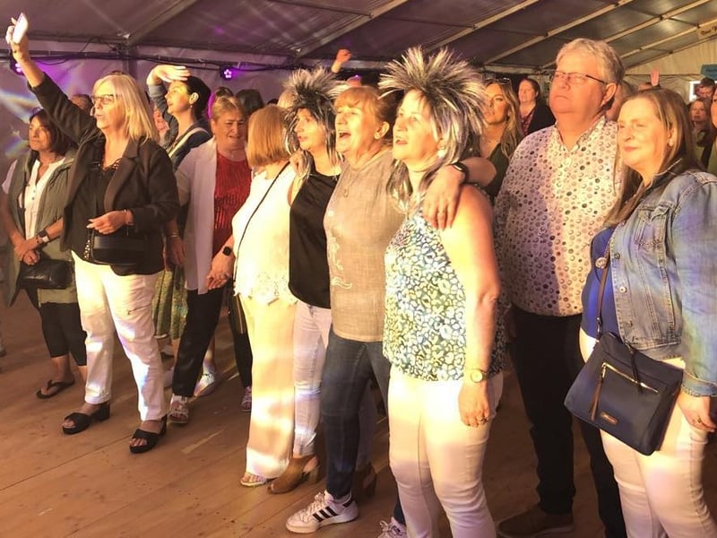 A packed crowd enjoying the Tina Turner Tribute Show at the Tipperary Festival