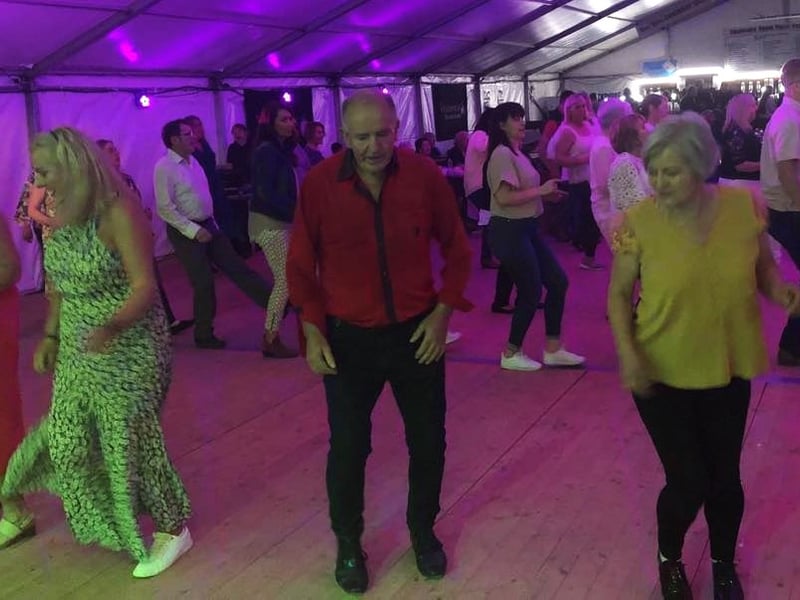 Dancers enjoying the music from Claudia Buckely at the Tipp town Music Festival