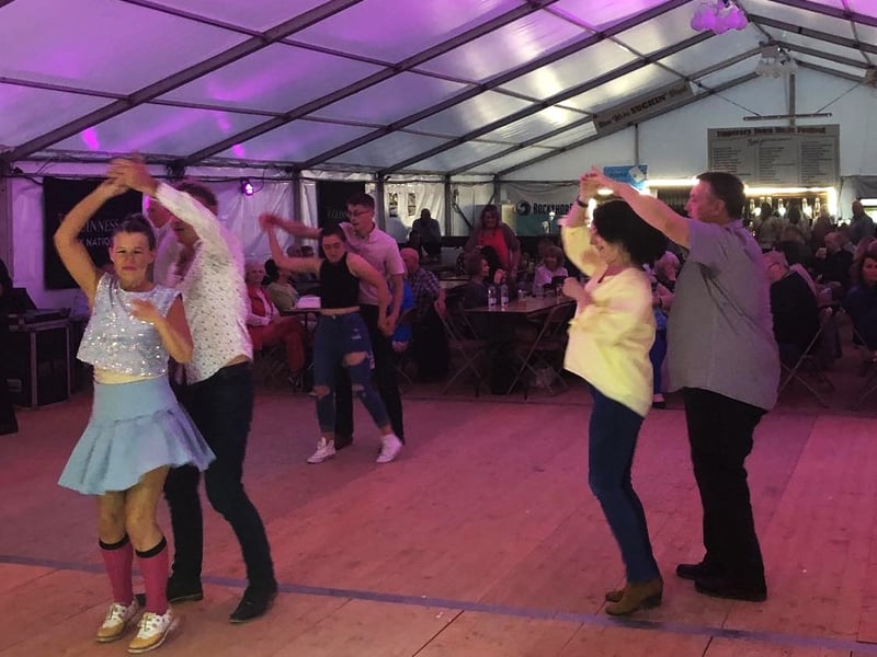 Dancers on the floor at the opening night of the Tipperary town Music Festival