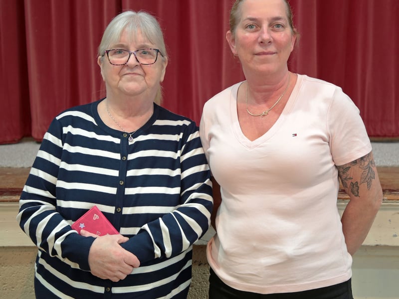Caption: Gretta Clyne and Olivia Maher