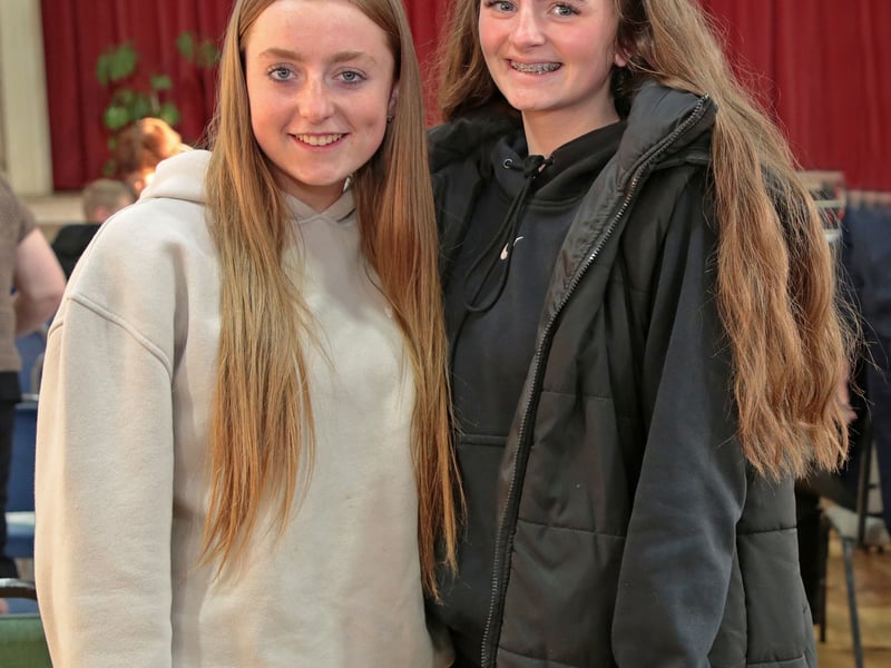 Caption: Ellen Hawes and Michaela Hand