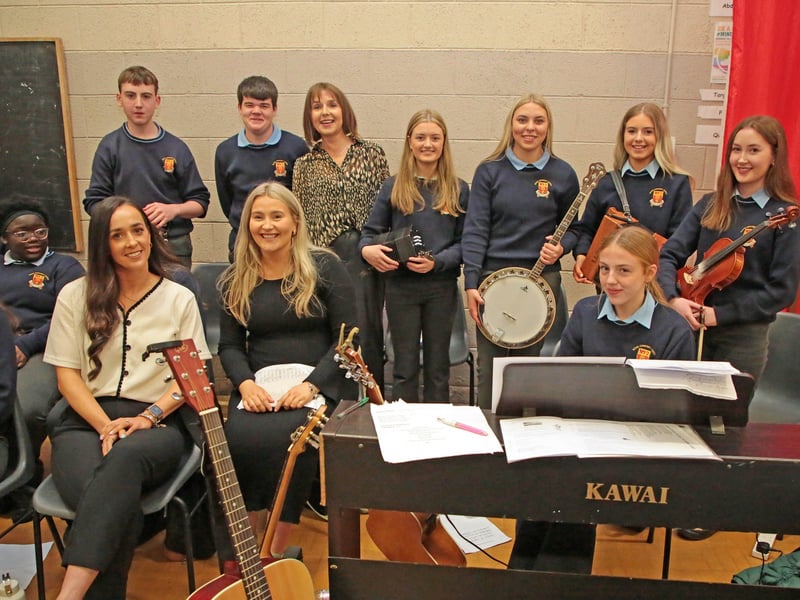 Caption: Choir that performed at the Moyne Community School Mass of Thanksgiving and Remembrance