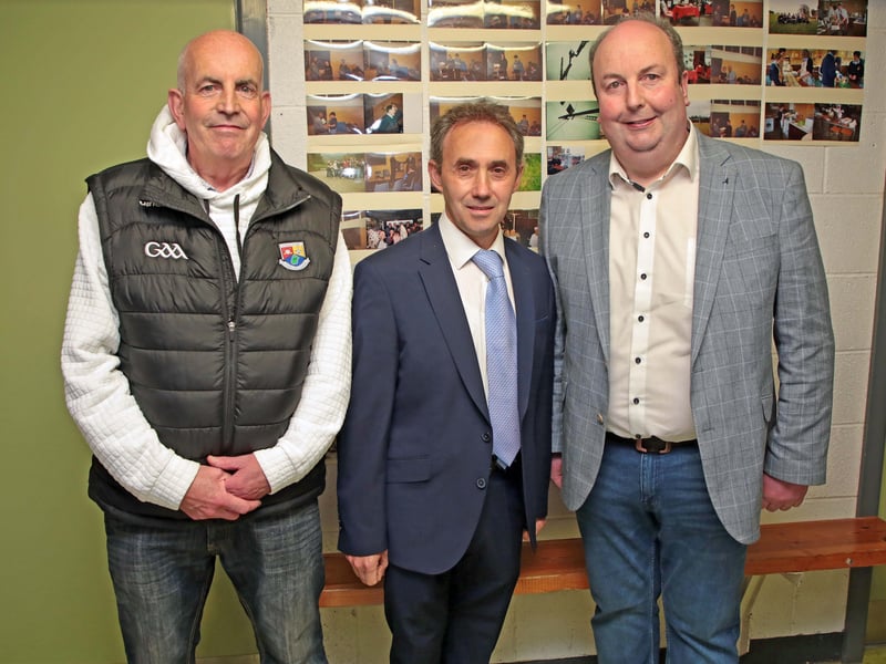 Caption: Padraic McKenna, Padraig Doherty and Cllr Colin Dalton
