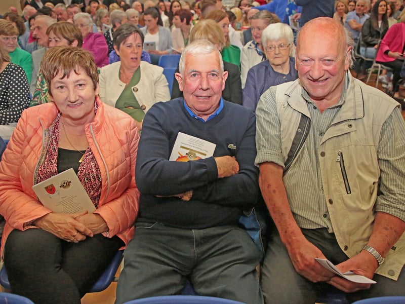 Caption: Helen Sheridan, Packie Sheridan and Pat Redihan