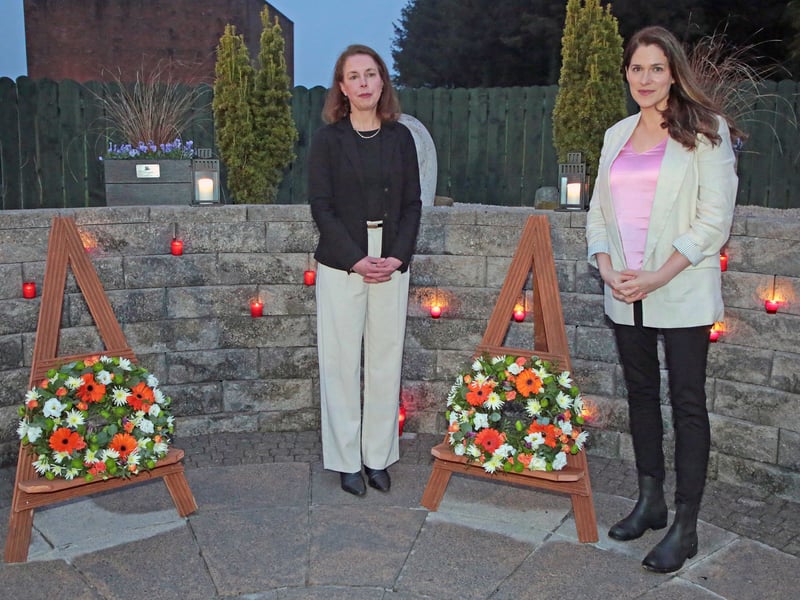 Caption: Geraldine Bleakley and Camilla Clarke
