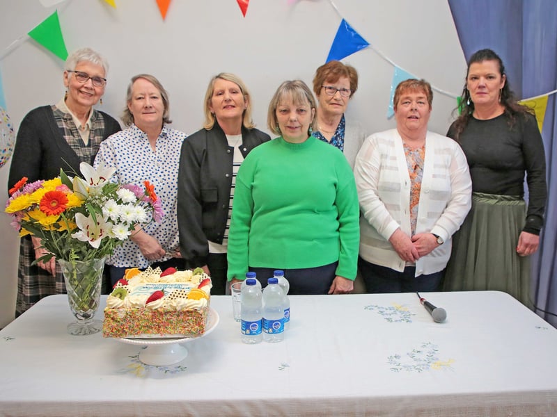 Caption: Rita Fennell, Gina Kirby, Dolly Murphy, Ann Hogan, Kathleen Dolan, Ann Conway and Noeleen McTaggart at the launch of Ballycloghan/Legan/Ardagh (BLA) Women's Shed