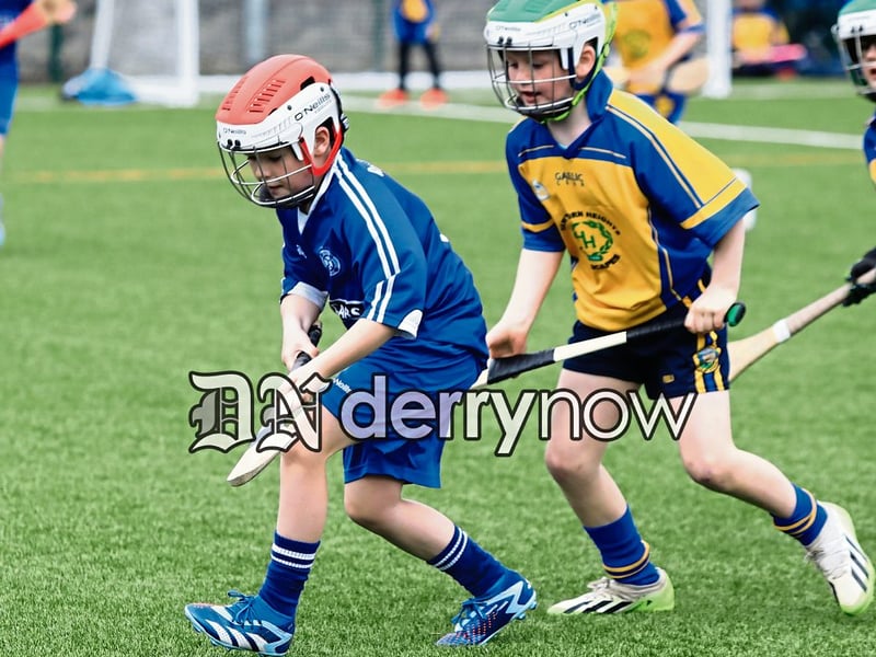 Primary School pupils taking part in the Allianz Cumann na mBunscol final held in the Shared Village outdoor pitches. (Photos - Tom Heaney nwpresspics)