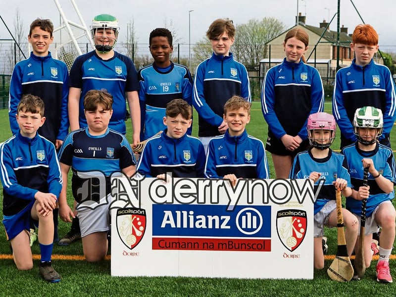 Hollybush PS hurling team.