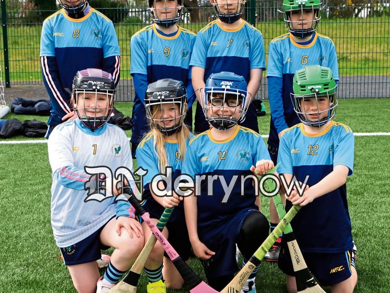 Gaelscoil na Daróige hurling team.