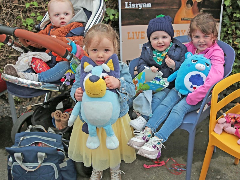 Caption: Seamie Kiernan, Isla, Danny and Sophie Smith at the Lisryan Teddy Bears Picnic