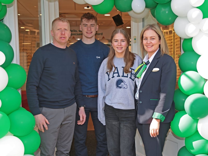 Caption: Gearóid, Jamie, Ruby and Aisling Nertney
