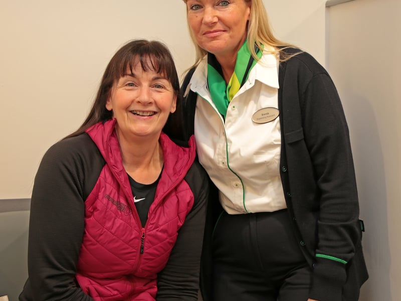 Caption: Nora O'Farrell and Brenda Scott