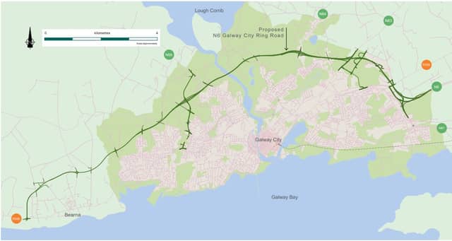 Map of proposed Galway Ring Road