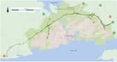 Map of proposed Galway Ring Road 