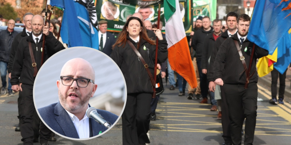 Click on the arrows to go through Thomas Gallagher's photos Sinn Féin MEP Chris MacManus told Sunday's annual Drumboe Easter Sunday commemoration that the party is ready to 'lead government'. The Sligo-based Midlands North West MEP delivered the main oration at Sunday's event. In June, Sinn Féin is running the largest number of candidates in the local elections, 18 of whom are standing in electoral areas across Donegal – something MacManus said is a 'statement of intent'. The local elections will precede a General Election that is expected to take place in the first quarter of 2025 “We are determined that Sinn Fein will lead a government in Dublin,” MacManus said. “A new generation, demanding change, is stepping forward because this is a tired Fianna Fail-Fine Gael government that is running out of road. “Housing is out of reach because this is a government out of touch. Homeowners in Donegal and the north west can attest to that because of their failure to commit to 100 per cent redress” During a 12-minute oration, MacManus told the crowd that he believes a referendum on Irish unity could take place 'before the end of the decade'. He said: “More and more people are now considering the future and the shape of constitutional change. The reunification of Ireland is firmly on the table. “We can no longer sustain two separate tax regimes, legal systems, economies, health and education service. All-island integration is vital for the development of public services, investment and economic development, social inclusion and diversity. “Unity will benefit all of our people north and south, unlocking the potential of the island.” The Chair of the Drumboe Commemoration Committee, Maria Doherty, said of those who fought in the Easter Rising in 1916: “Their sacrifice reawakened the spirit of the nation and Irish people and they rallied once again to the Republican ideal.” The Drumboe Martyrs - Charlie Daly, Sean Larkin, Daniel Enright and Timothy O’Sullivan - were executed in Drumboe in