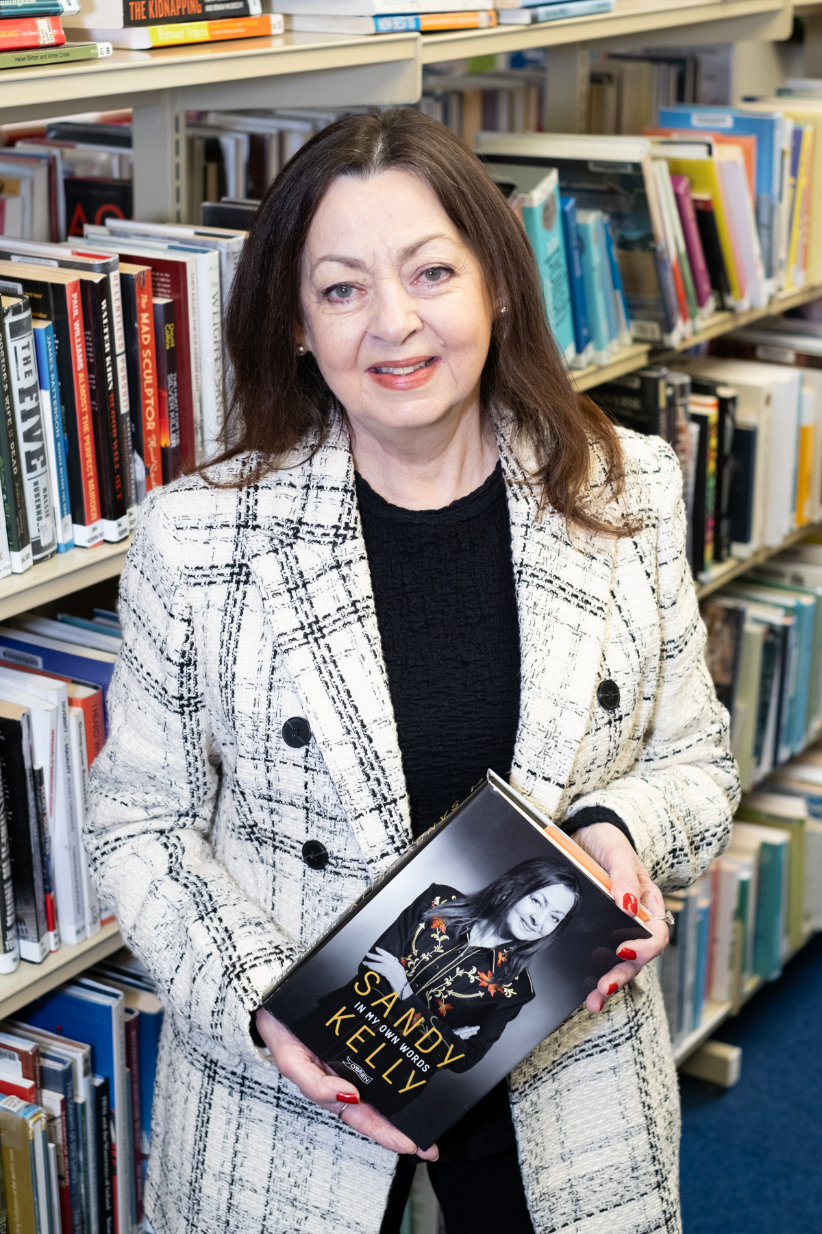 Internationally renowned and much-loved Irish singer, performer and author, Sandy Kelly, pictured at Dungarvan Library for a discussion on her autobiography, “In My Own Words”, as part of the Writers at Waterford Libraries series - Photo by David Clynch