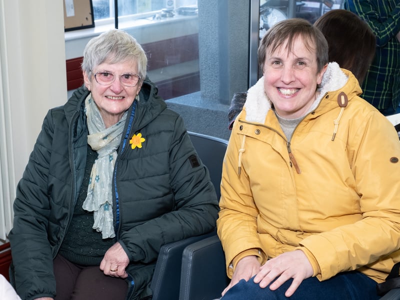 Sharon McCarthy and Mary McCarthy from Deelish pictured at Dungarvan Library for the Irish singer, performer and author, Sandy Kelly, discussing her autobiography, “In My Own Words” in Dungarvan Library as part of the Writers at Waterford Libraries series - David Clynch