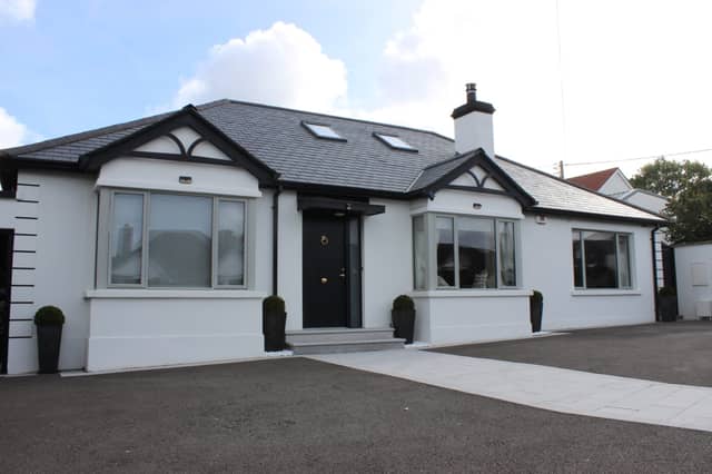 Yann Leroy and Betty Lavy live with their teenage son in a 1930’s renovated bungalow in Dublin which they bought in 2021. The homeowners - who fully refurnished the interior and exterior - have a passion for interior design and have created a luxury feel with black and gold finishes throughout. They believe that their home is a testament to their own personal style and creativity.
