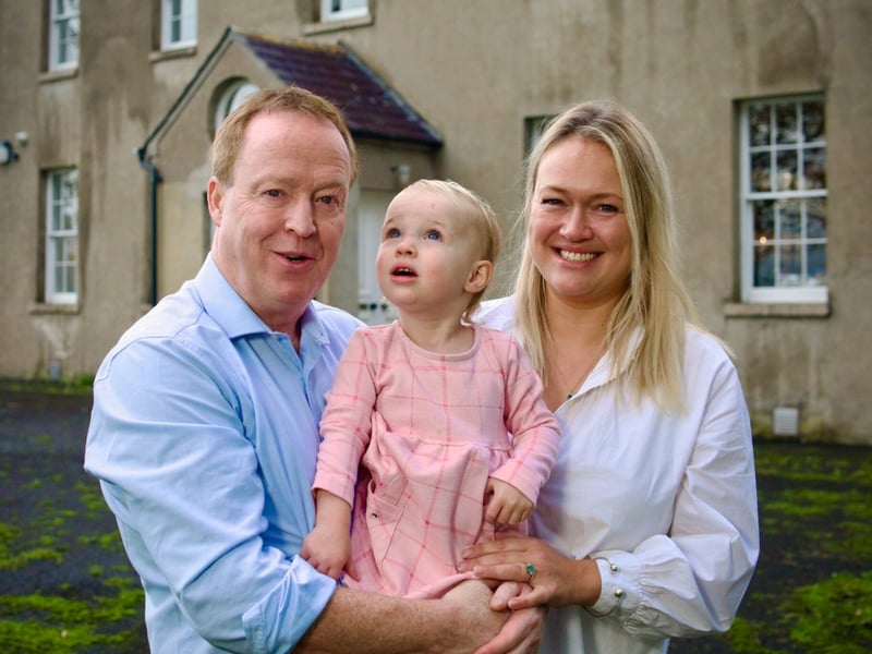 Olivia and Kieran McDaid with their daughter 