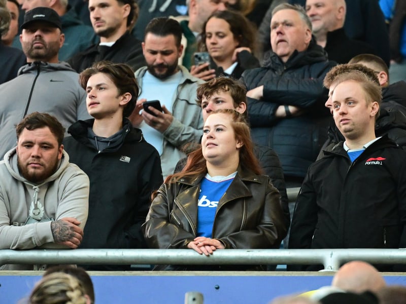 Taking it all in at the CBS Arena, where Pompey's Championship status was secured despite a 5-1 defeat

