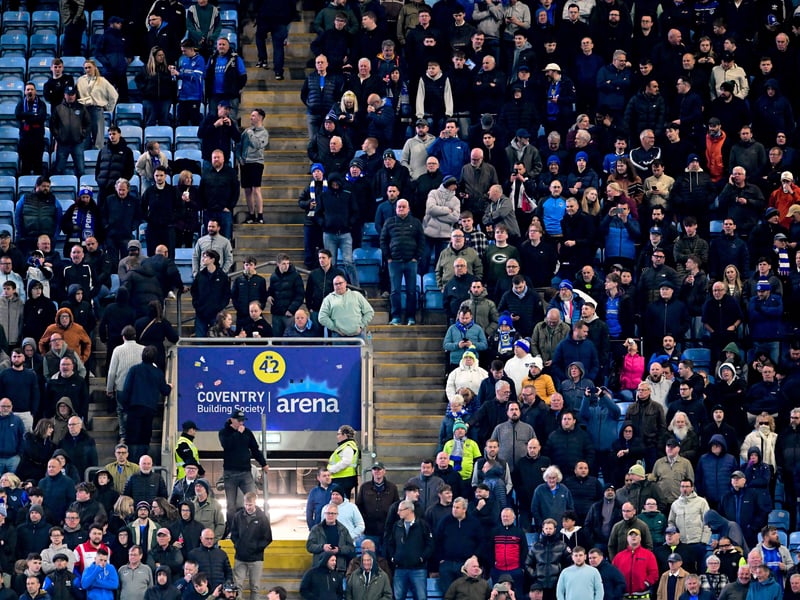 1,638 Pompey fans made the midweek trip to Coventry