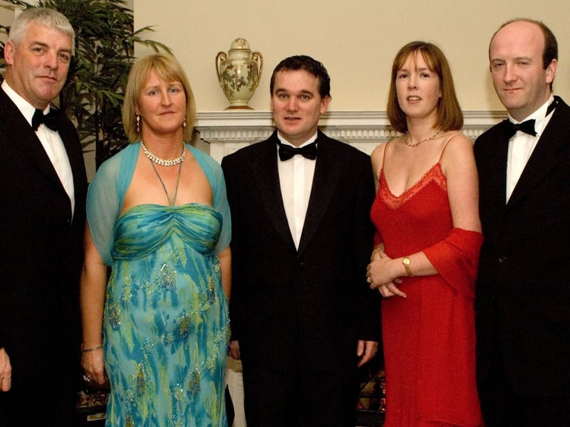 L/R: Cllr Declan Dever and Maura Dever, Cllr Brendan Mullroy, Helena Winters and Mayor of Ballina Mark Winters. Pic: Michael McLaughlin