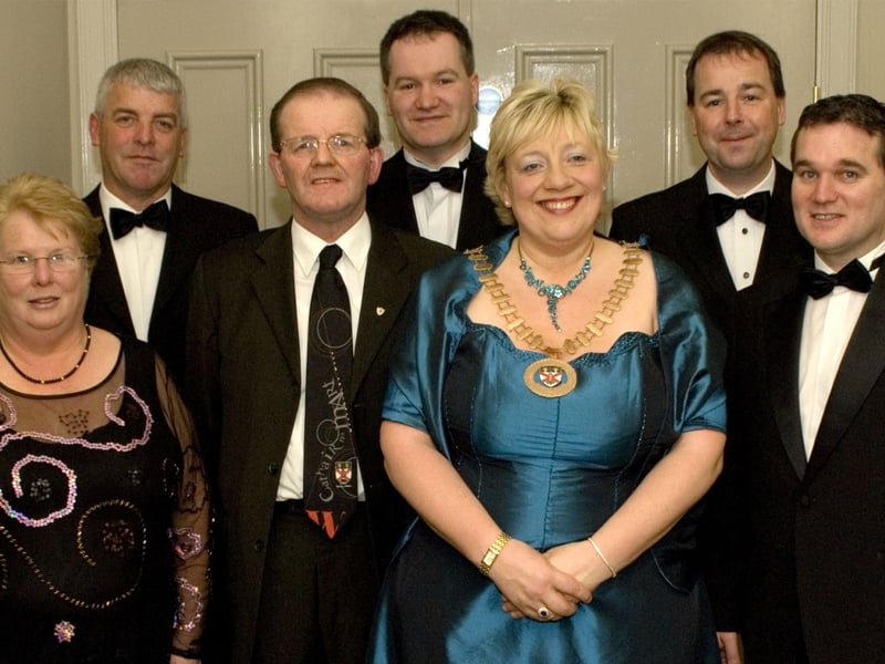 L/R backrow: Cllr Declan Dever, Cllr Myles Staunton, Cllr Peter Flynn. L/R front row: Cllr Margaret Adams, Cllr Martin Keane, Cathaoirleach McGuire, Cllr Brendan Mulroy. Pic: Michael McLaughlin