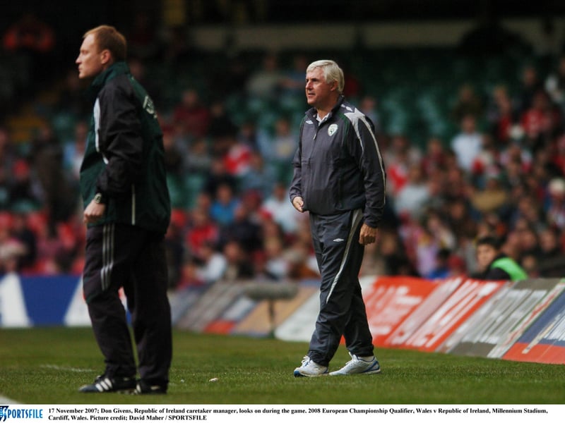Don Givens (Caretaker: 2007 - 2008) Games: 2 Wins: 0 Draws: 1 Losses: 1