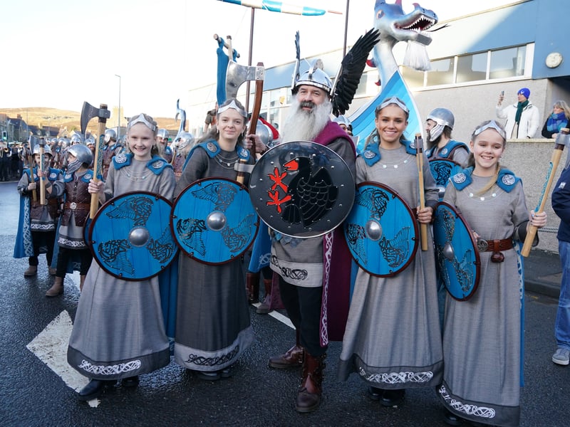 This year’s event made history after women were invited to join the Jarl Squad for the first time since the festival began in the 1870s.