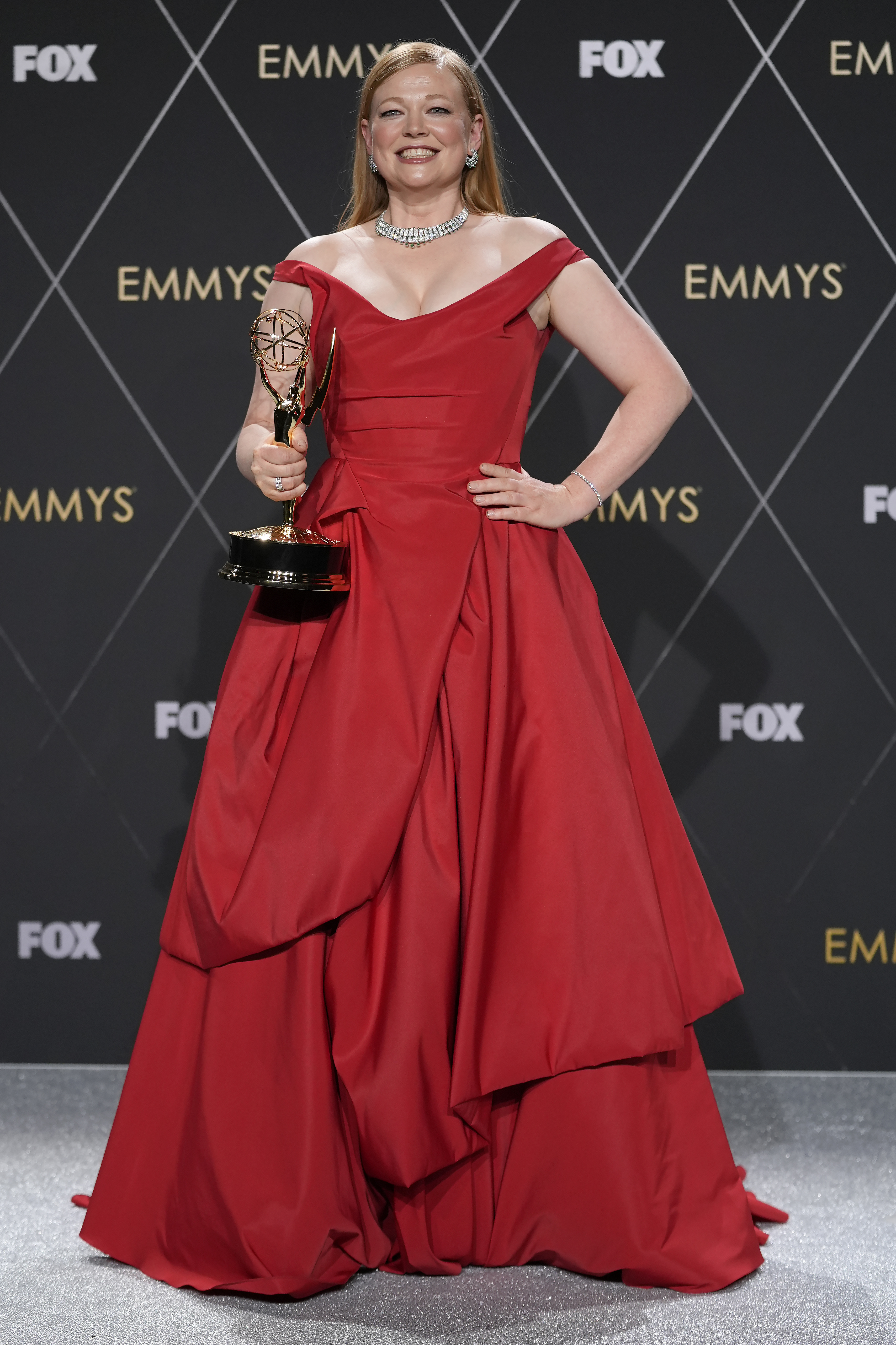 Dramatic dresses and bold colours stood out at the ceremony. Here are pictures from the silver carpet: