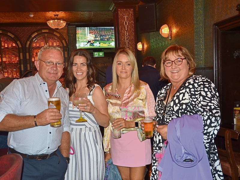 Caption: Brendan Quinn, Sinead Manning, Joanne Manning and Martina McNamee at the opening of J.R Mahon's at 1-2 Burgh Quay, Dublin
