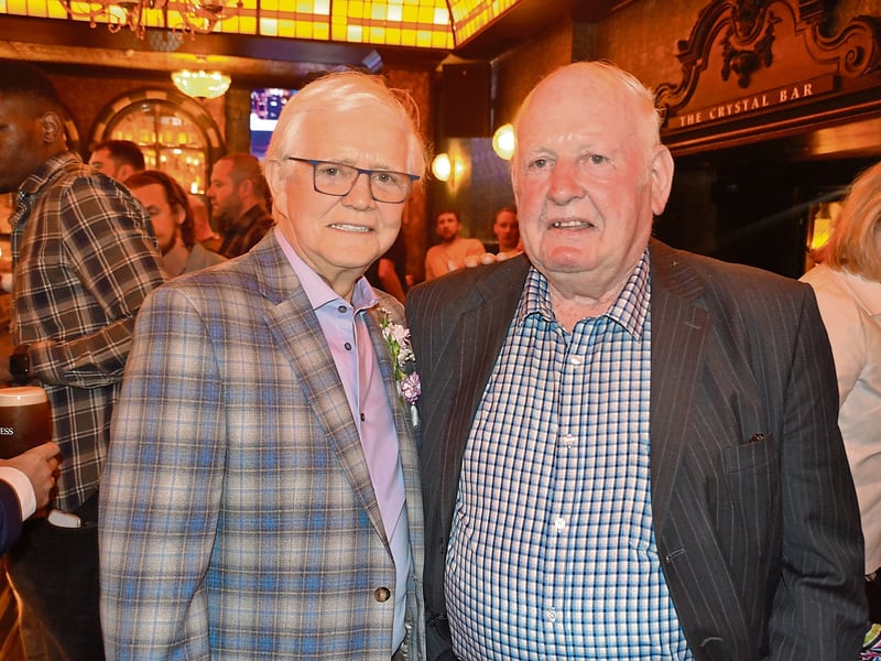 Caption: John Mahon and Barney Mahon