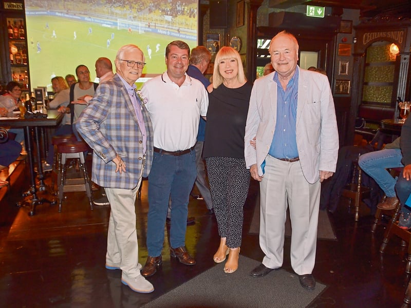Caption: John Mahon Snr, Stephen Rooney, Anne Doyle and Dan McGrath