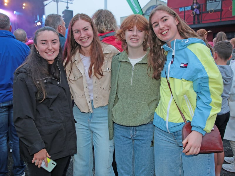 Caption: Emma, Aoife, Aileen and Rachel Briody having fun at the Longford Summer Festival Picture: Shelley Corcoran