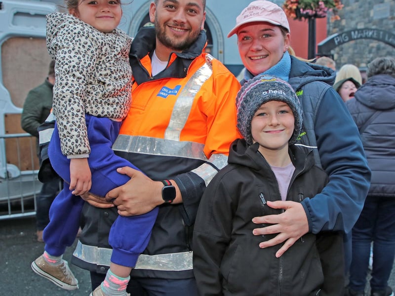 Caption: James, Lilly and Shannon Hussey and Bilal Moran Picture: Shelley Corcoran