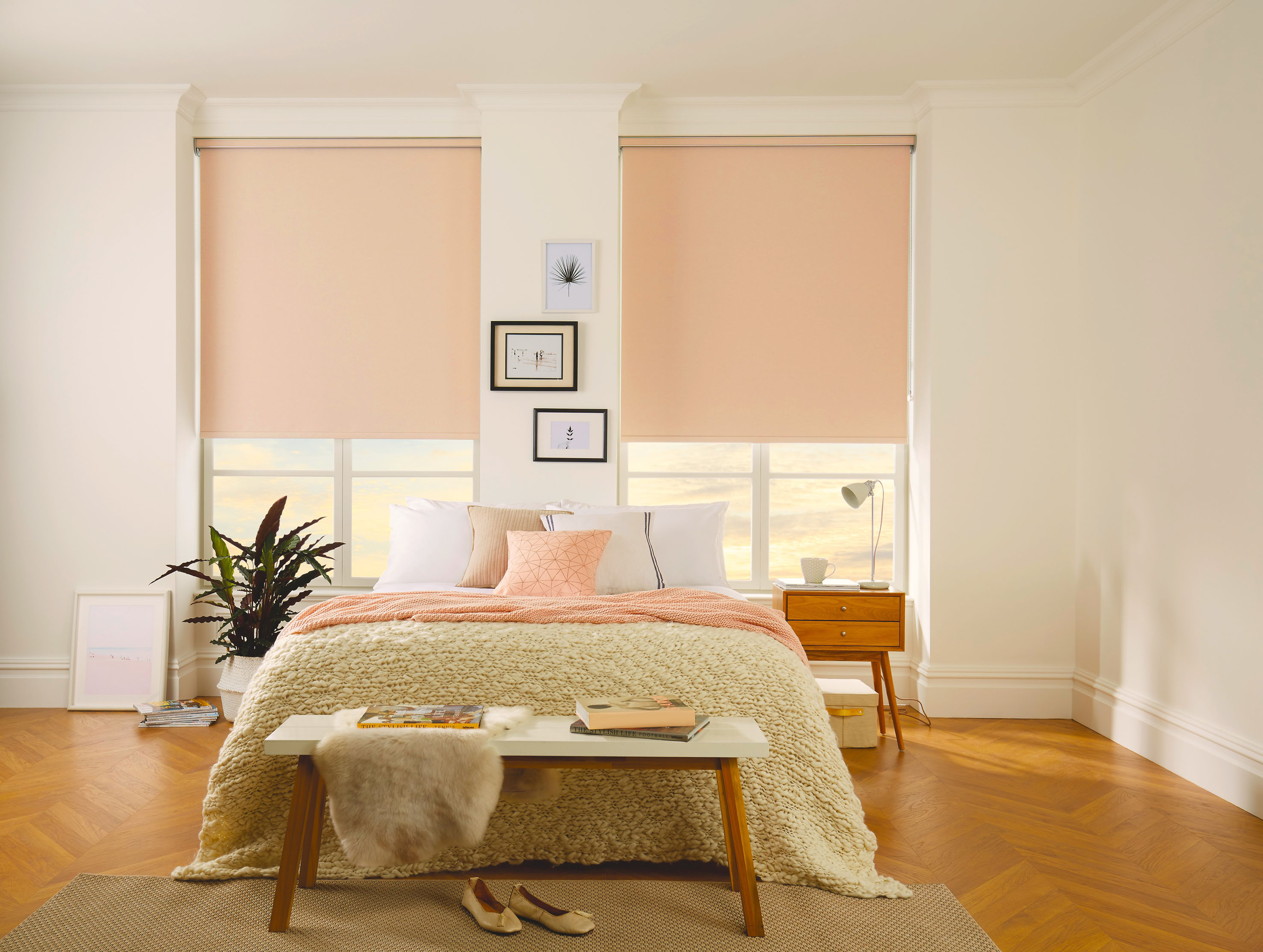 “A colour injection at kitchen windows can totally transform a room – so why not with Peach Fuzz!”
