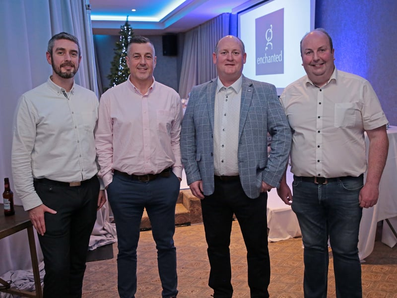 Caption: John O'Brien, David Donnelly, Turlough McGovern and Colin Dalton