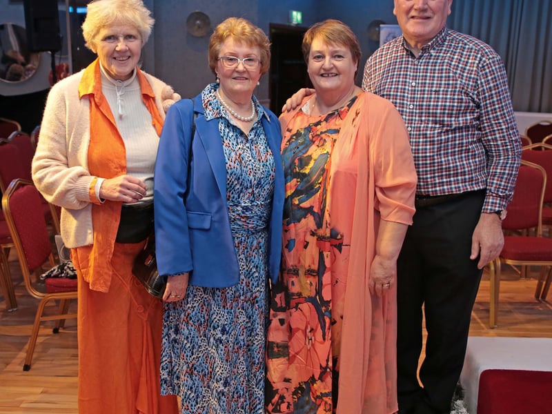 Caption: Kitty Ross, Sheila Laffey, Dolores and Frank Kiernan at the Fashion Show in aid of Mary's Meals on Friday in the Longford Arms Hotel