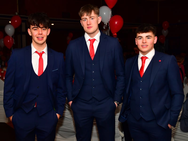 Caption: Finn Heneghan, Steven Bawle and Chris Killian Picture: Frank McGrath 