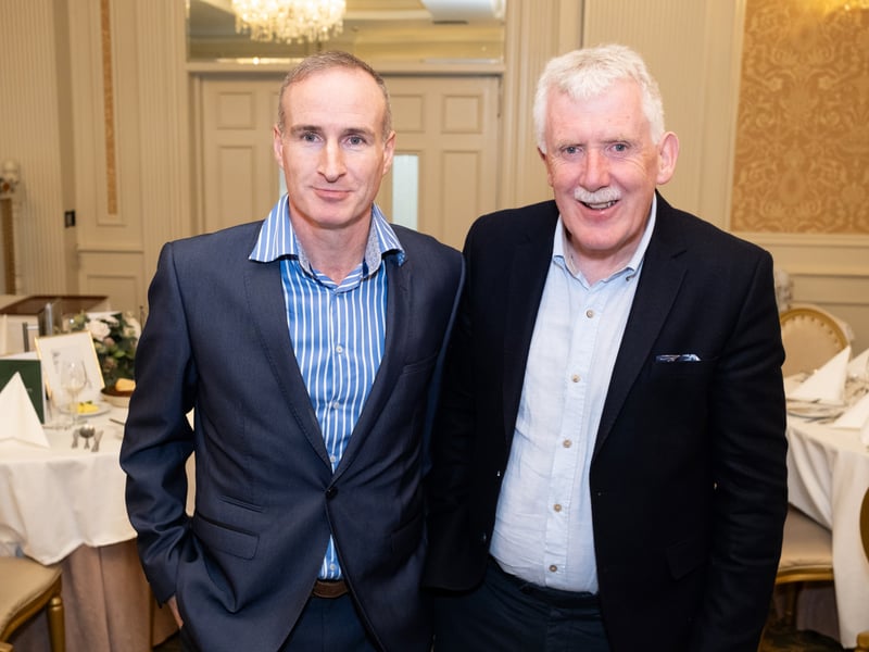 Austin Flavin and Jimmy Taaffe, both from Waterford Leader Partnership pictured at the Park Hotel Dungarvan - Photo by David Clynch