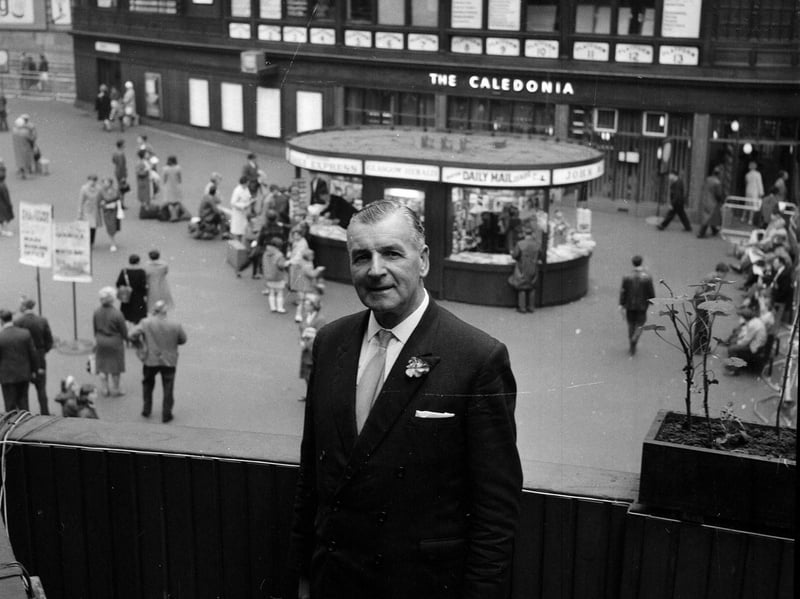 Mr Shand, station-master at Glasgow Central, in July 1967